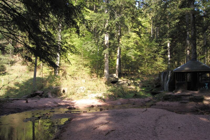 photo de la logette de la cascade des moliere