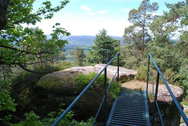 photo du tour du kemberg - vue depuis un rocherd de la montagne